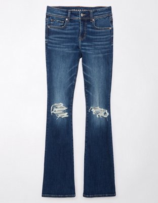 AE Next Level Ripped Low-Rise Kick Bootcut Jean