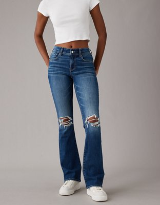 AE Next Level Ripped Low-Rise Kick Bootcut Jean