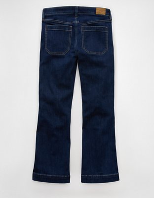 AE Next Level High-Waisted Kick Bootcut Crop Jean