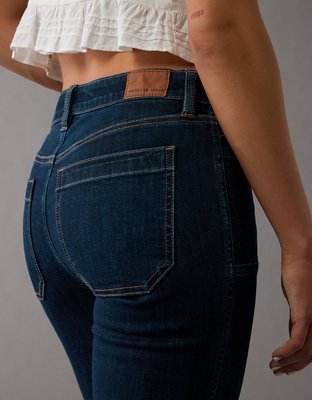 AE Next Level High-Waisted Kick Bootcut Crop Jean