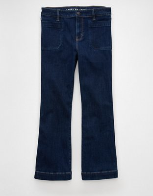 AE Next Level High-Waisted Kick Bootcut Crop Jean