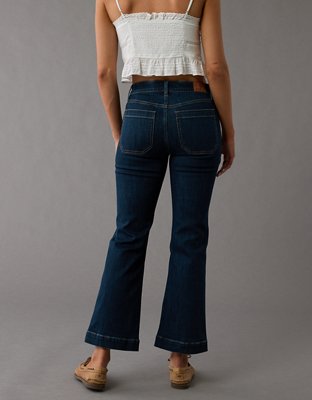 AE Next Level High-Waisted Kick Bootcut Crop Jean