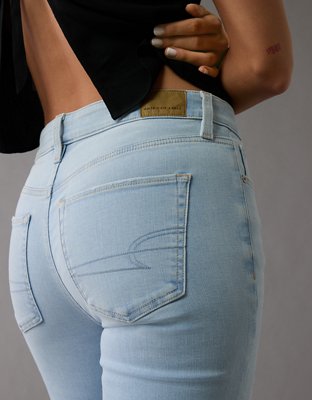 AE Next Level High-Waisted Kick Bootcut Crop Jean