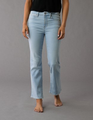 AE Next Level High-Waisted Kick Bootcut Crop Jean