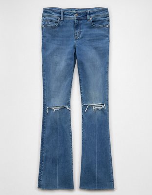 AE Next Level Ripped Low-Rise Kick Bootcut Jean