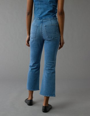 AE Luxe Pull-On High-Waisted Kick Bootcut Crop Jean