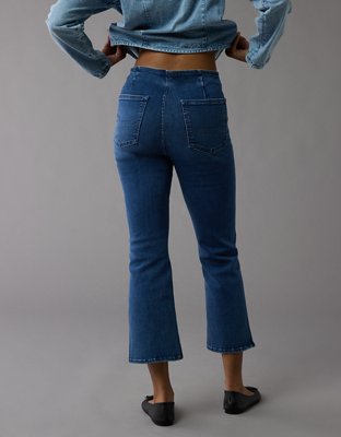 AE Luxe Pull-On High-Waisted Kick Bootcut Crop Jean