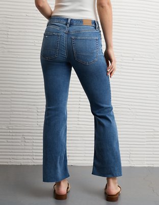 AE Next Level High-Waisted Kick Bootcut Crop Jean