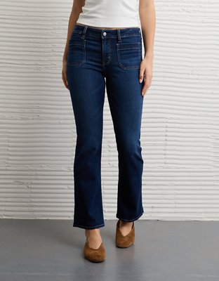 AE Next Level High-Waisted Kick Bootcut Crop Jean