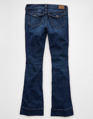 AE Stretch Super Low-Rise Kick Bootcut Jean | American Eagle