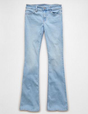 Jean à jambe légèrement évasée taille basse AE