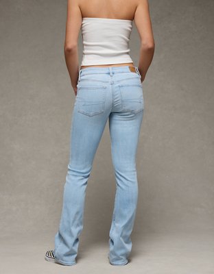 Jean à jambe légèrement évasée taille basse AE