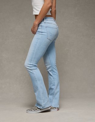Jean à jambe légèrement évasée taille basse AE