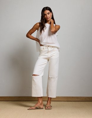 AE77 Premium Bootcut Crop Jean