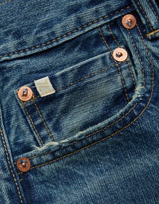 AE77 Premium Wide Crop Cuff Jean