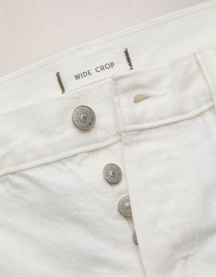 AE77 Premium Wide Crop Cuff Jean