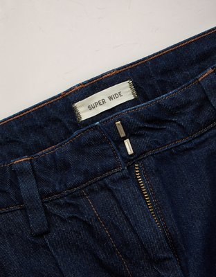 Женские джинсы American Eagle AE77 Premium Trouser Jean, цвет: Тёмная варка — фото 5