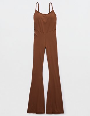 OFFLINE By Aerie Real Luxe Faux Leather Legging Jumpsuit