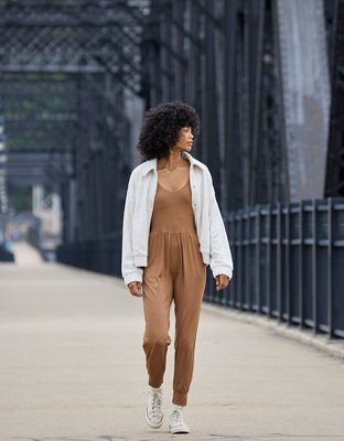 Женские брюки Aerie OFFLINE By Aerie The Hugger Easy Jogger Jumpsuit — фото 4