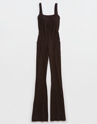 Женские комбинезоны Aerie OFFLINE By Aerie Real Me Xtra Pocket Bootcut Jumpsuit — фото 3