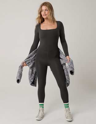 OFFLINE By Aerie Real Me Xtra Long Sleeve Legging Jumpsuit