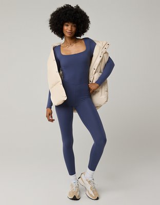 OFFLINE By Aerie Real Me Xtra Long Sleeve Legging Jumpsuit