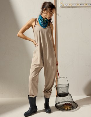 OFFLINE By Aerie OG Cotton Racerback Jumpsuit