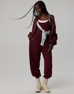 OFFLINE By Aerie The Hugger Go With The Flow Jogger Jumpsuit