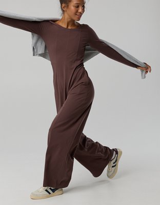 OFFLINE By Aerie OG Cotton Wide Leg Jumpsuit