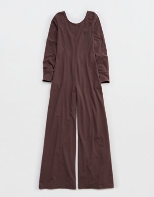 OFFLINE By Aerie OG Cotton Wide Leg Jumpsuit