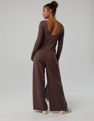 OFFLINE By Aerie OG Cotton Wide Leg Jumpsuit