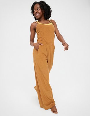 OFFLINE By Aerie Summer Lights Terry Jumpsuit