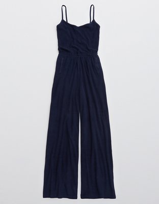 OFFLINE By Aerie Summer Lights Terry Jumpsuit