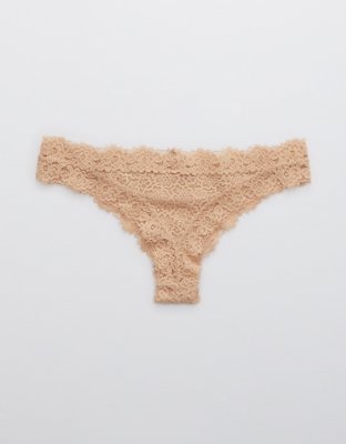 Aerie Eyelash Lace Thong Underwear