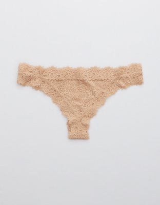 Aerie Eyelash Lace Thong Underwear