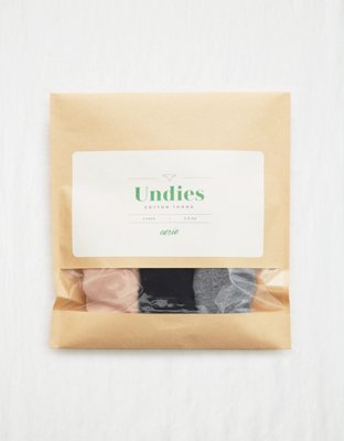 Aerie Cotton Thong Underwear 3-Pack
