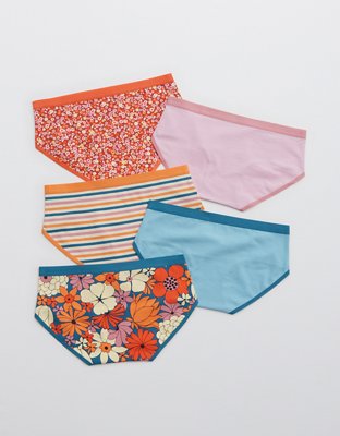 Aerie Cotton Flat Elastic Boybrief Underwear 5-Pack
