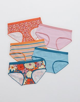 Aerie Cotton Flat Elastic Boybrief Underwear 5-Pack