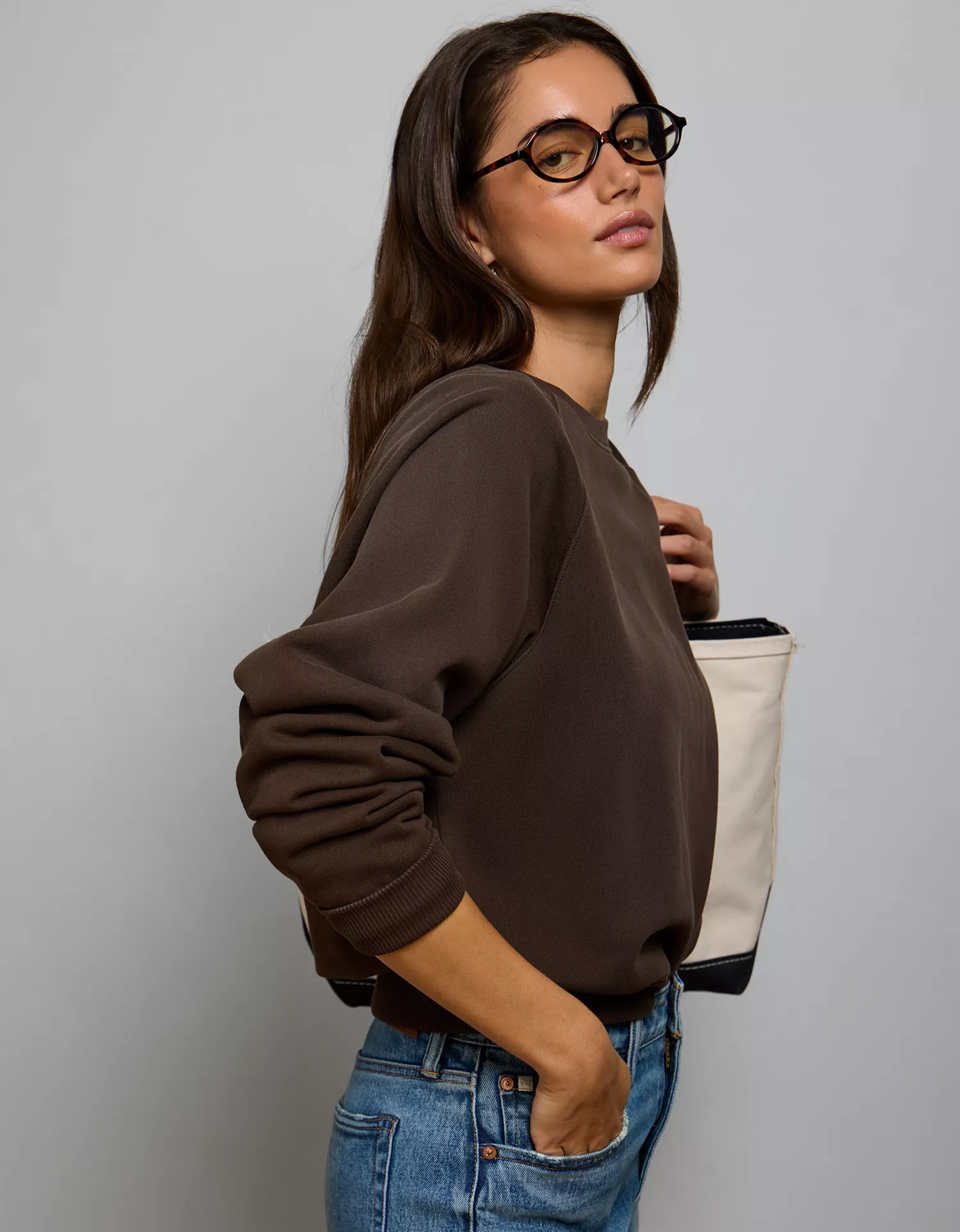 AE77 Lightweight Terry Fleece Raglan Sweatshirt
