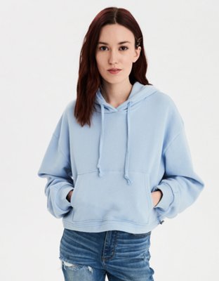 AE Fleece Cinched Cropped Hoodie