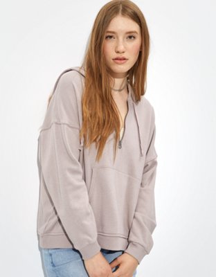 aerie cozy quarter zip