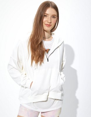 aerie cozy quarter zip sweatshirt