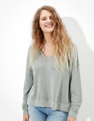 AE Fleece V-Neck Sweatshirt