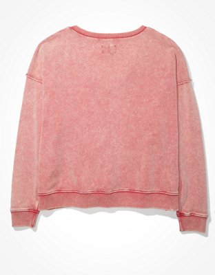 Женские худи American Eagle AE Fleece V-Neck Sweatshirt — фото 4