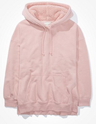 ae forever oversized sherpa lined hoodie