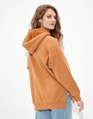 Женские худи American Eagle AE Forever Oversized Sherpa Lined — фото 2