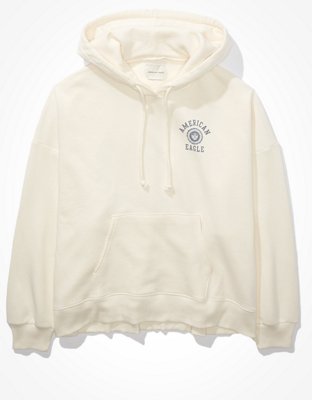 ae fuzzy sherpa hooded cardigan