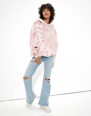 AE Forever Slouchy Printed Hoodie