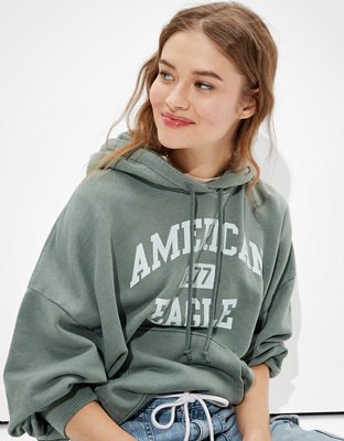 Женские худи American Eagle AE Oversized Forever Graphic — фото 5