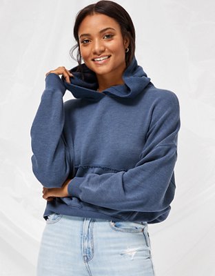 AE Textured Fleece Oversized Hoodie